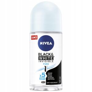 NIVEA BLACK&WHITE INVISIBLE PURE ANTYPERSPIRANT ROLL ON 50 ML