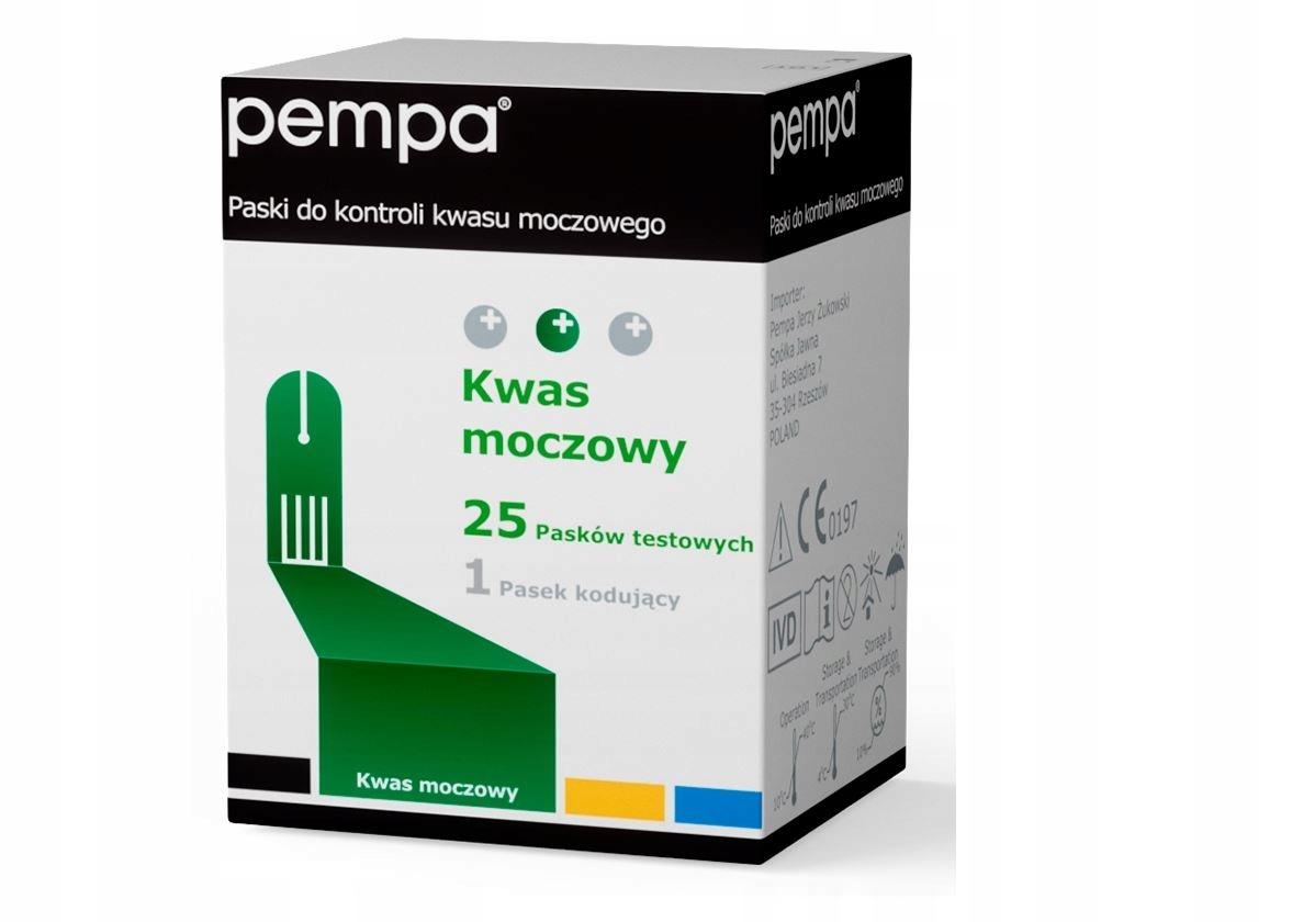 Pempa Paski do Pomiaru Kwasu Moczowego 25szt. - obrazek 2
