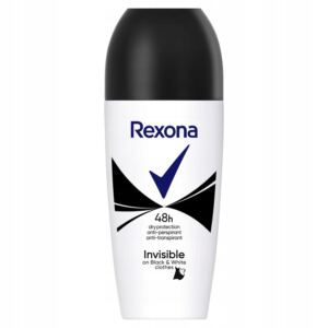 Rexona Invisible Roll-On Black&White Antyperspirant w Kulce Rolce 50ml