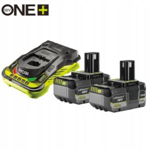 Ryobi Zestaw Akumulatorów 18V Lithium+ (2 x 5.0 Ah) z ładowarką RC18120-250