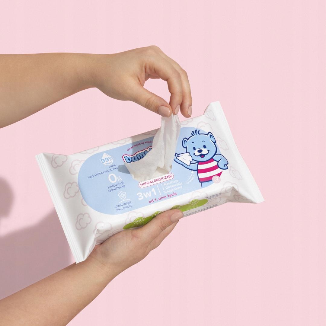 Bambino Chusteczki bezzapachowe 57 szt. - obrazek 2