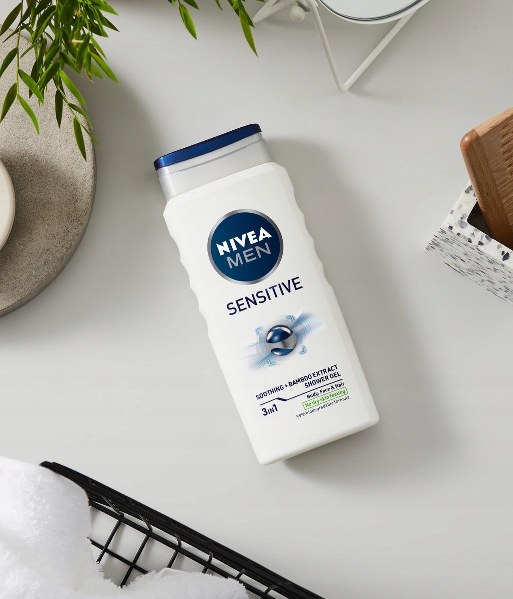 NIVEA MEN Żel pod prysznic Sensitive 500ml - obrazek 8