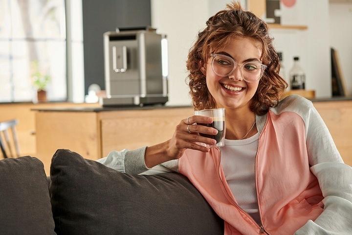 Tchibo Esperto 2 Caffe Titanium Silver Ekspres Ciśnieniowy Do Kawy - obrazek 5