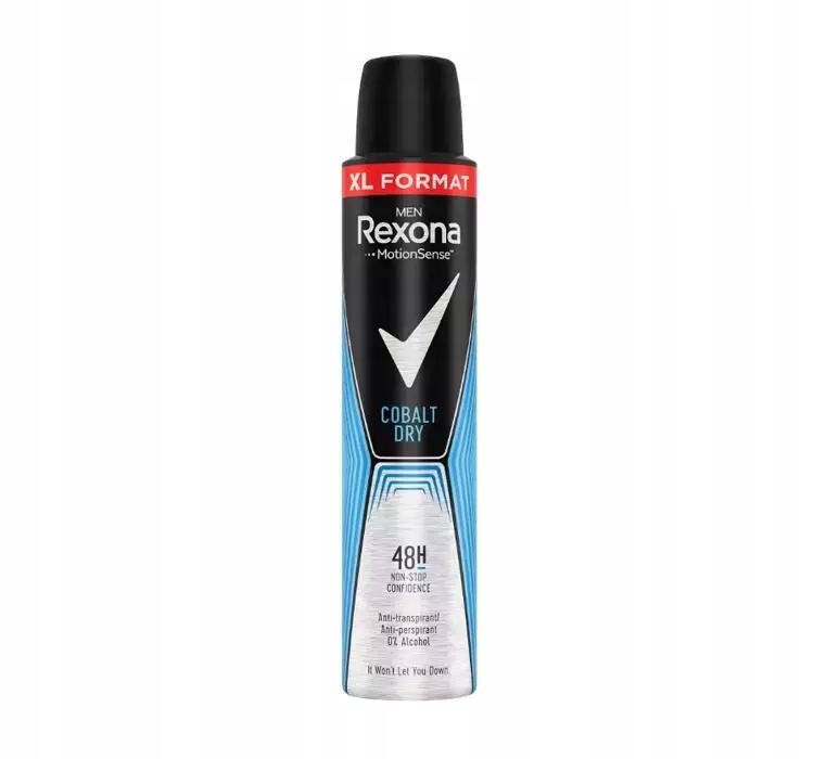 Rexona Men Cobalt Dry MotionSense Antyperspirant w Sprayu Dezodorant 200ml - obrazek 2