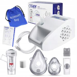 NOVAMA Inhalator Nebulizator FLAEM 4Neb pnematyczno-tłokowy + 2 maski