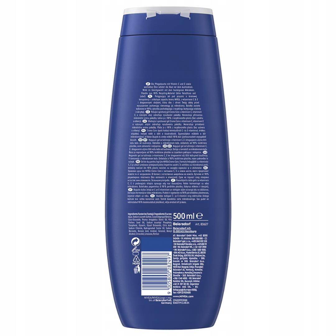 NIVEA Kremowy żel pod prysznic Creme Care 500 ml - obrazek 6