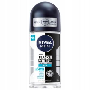 NIVEA MEN BLACK&WHITE INVISIBLE FRESH ANTYPERSPIRANT ROLL ON 50 ML