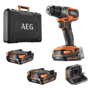 WIERTARKO-WKR臉TARKA + 2x2.0Ah + 艁ADOWARKA ZESTAW BS18SBL2-202C AEG
