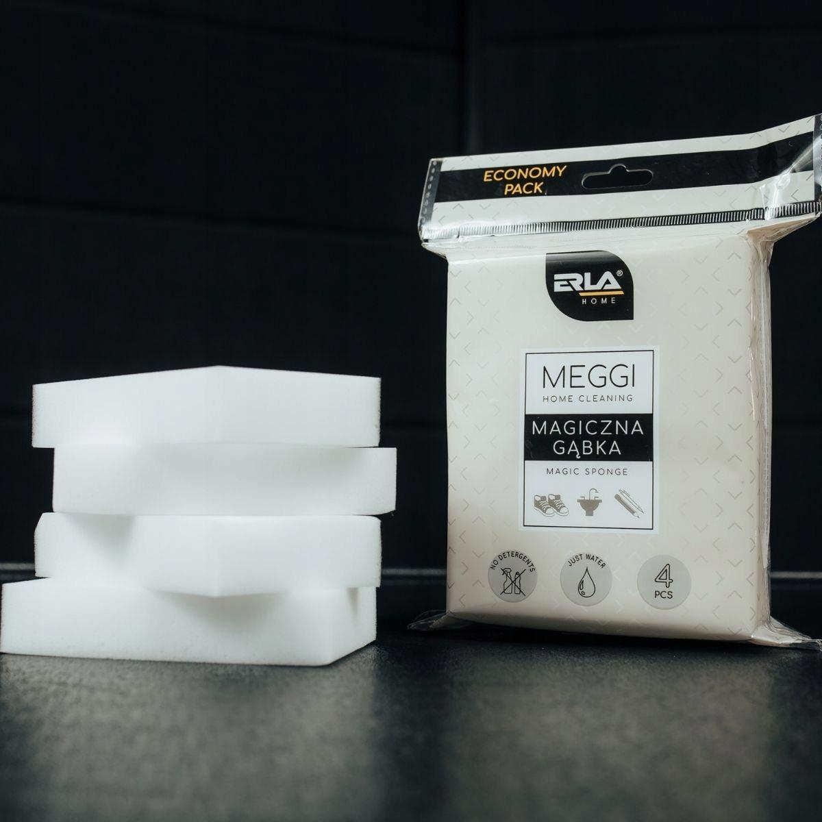 K2 ERLA MEGGI MAGICZNA GĄBKA DO CZYSZCZENIA ZESTAW 4 SZTUKI - obrazek 11