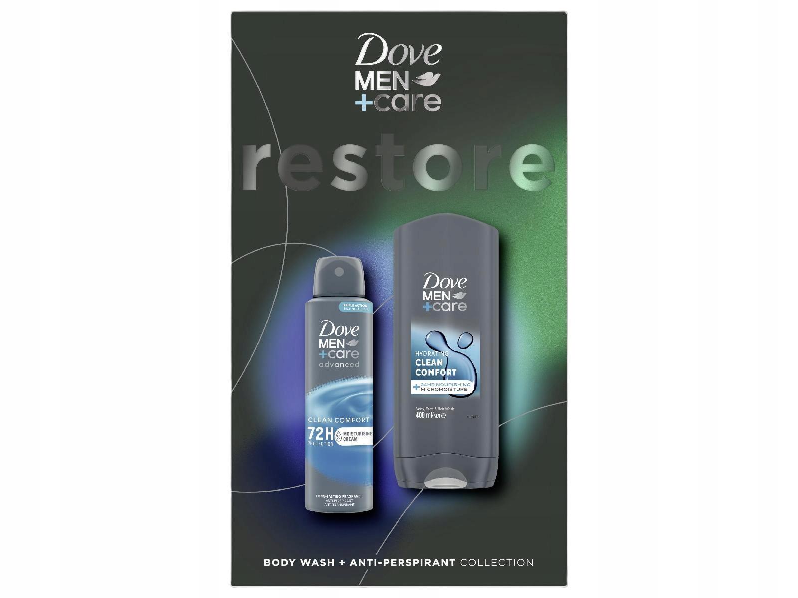 DOVE Men Care Zestaw prezentowy męski spray + żel do mycia ciała i włosów - obrazek 4