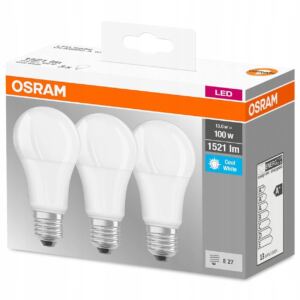 OSRAM 呕ar贸wka LED E27 13W = 100W A60 4000K 3PAK 3 SZTUKI