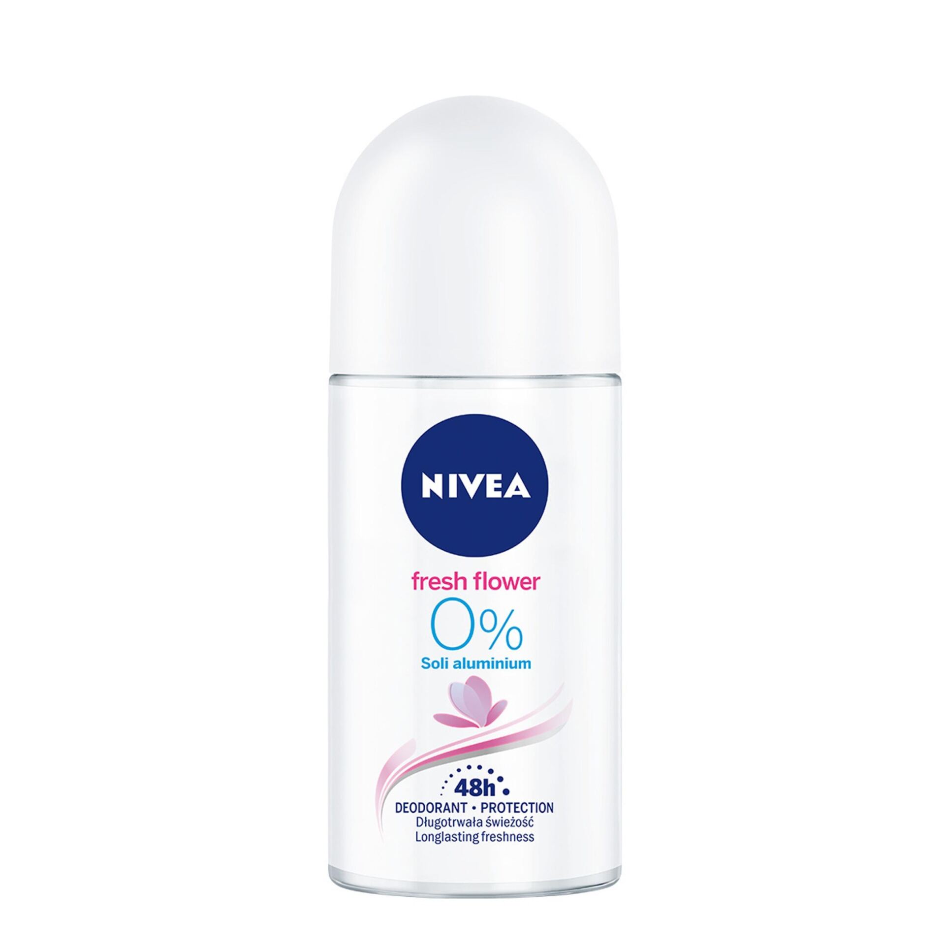 NIVEA FRESH FLOWER 0% SOLI ALUMINIUM ANTYPERSPIRANT ROLL ON 50 ML - obrazek 10
