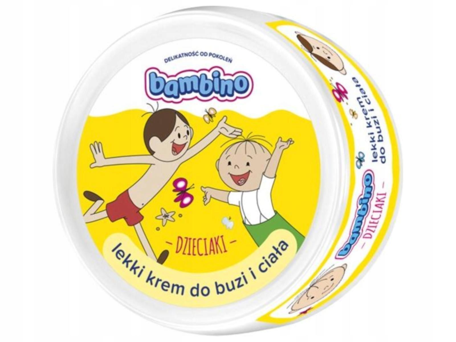 BAMBINO DZIECIAKI LEKKI KREM DO BUZI I CIAŁA 250ML - obrazek 3
