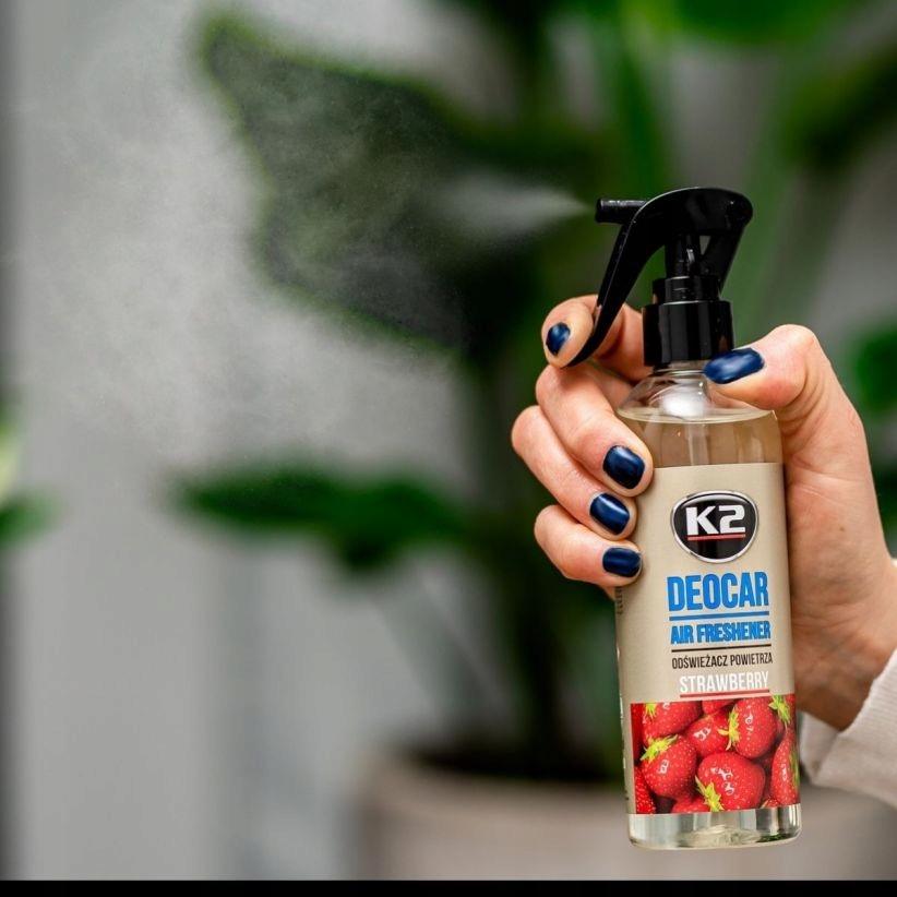 K2 Profesjonalny Samochodowy Odświeżacz Powietrza CAYON STRAWBERRY 250ml - obrazek 5