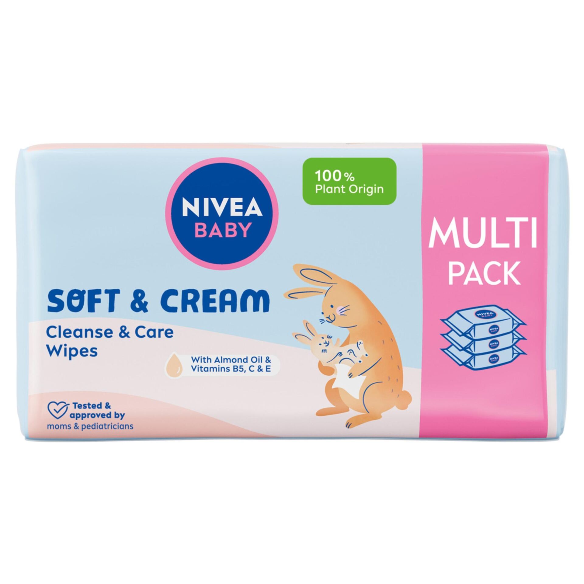 NIVEA BABY Chusteczki nawilżane Biodegradowalne Soft & Cream 2 x 57 sztuk - obrazek 13