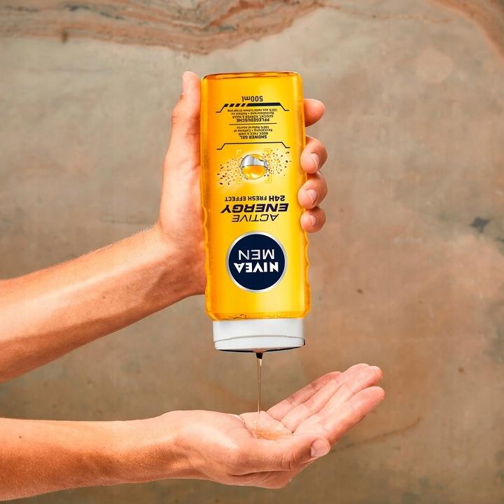 NIVEA MEN Żel pod prysznic Active Energy 500 ml - obrazek 2
