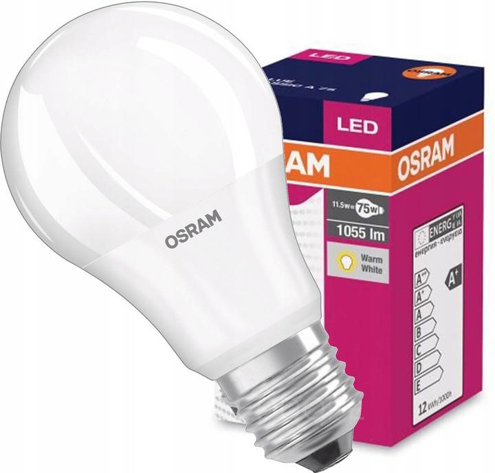 Osram żarówka LED E27 A60 10W=75W 1055lm 2700K - obrazek 10