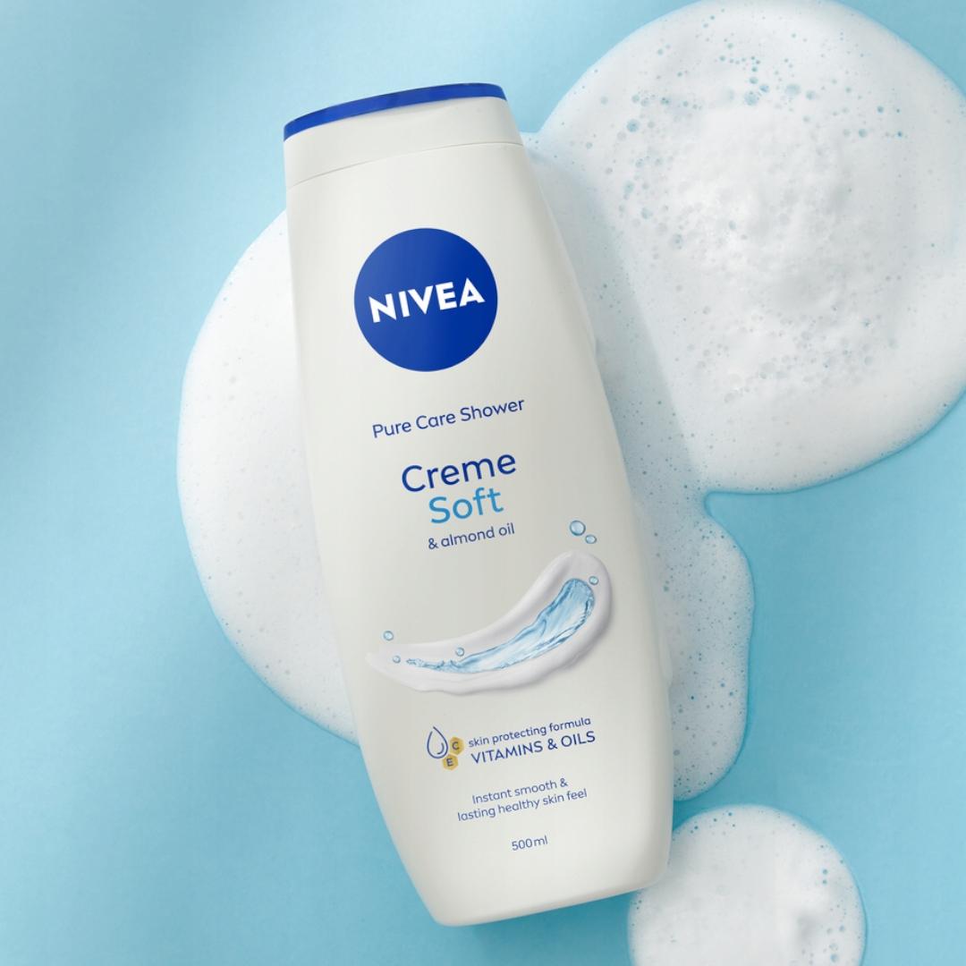 NIVEA Kremowy żel pod prysznic Creme Soft 500 ml - obrazek 4