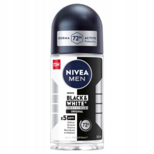 NIVEA MEN BLACK&WHITE INVISIBLE ORIGINAL ANTYPERSPIRANT ROLL ON 50 ML