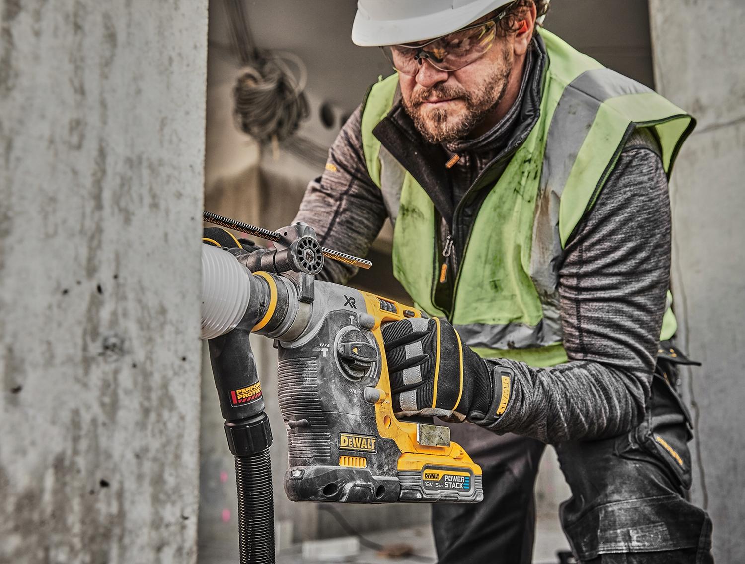 DEWALT MŁOTOWIERTARKA 2,1J SDS-PLUS 18V DCH273NT UDAROWA + WALIZKA TSTAK II - obrazek 11