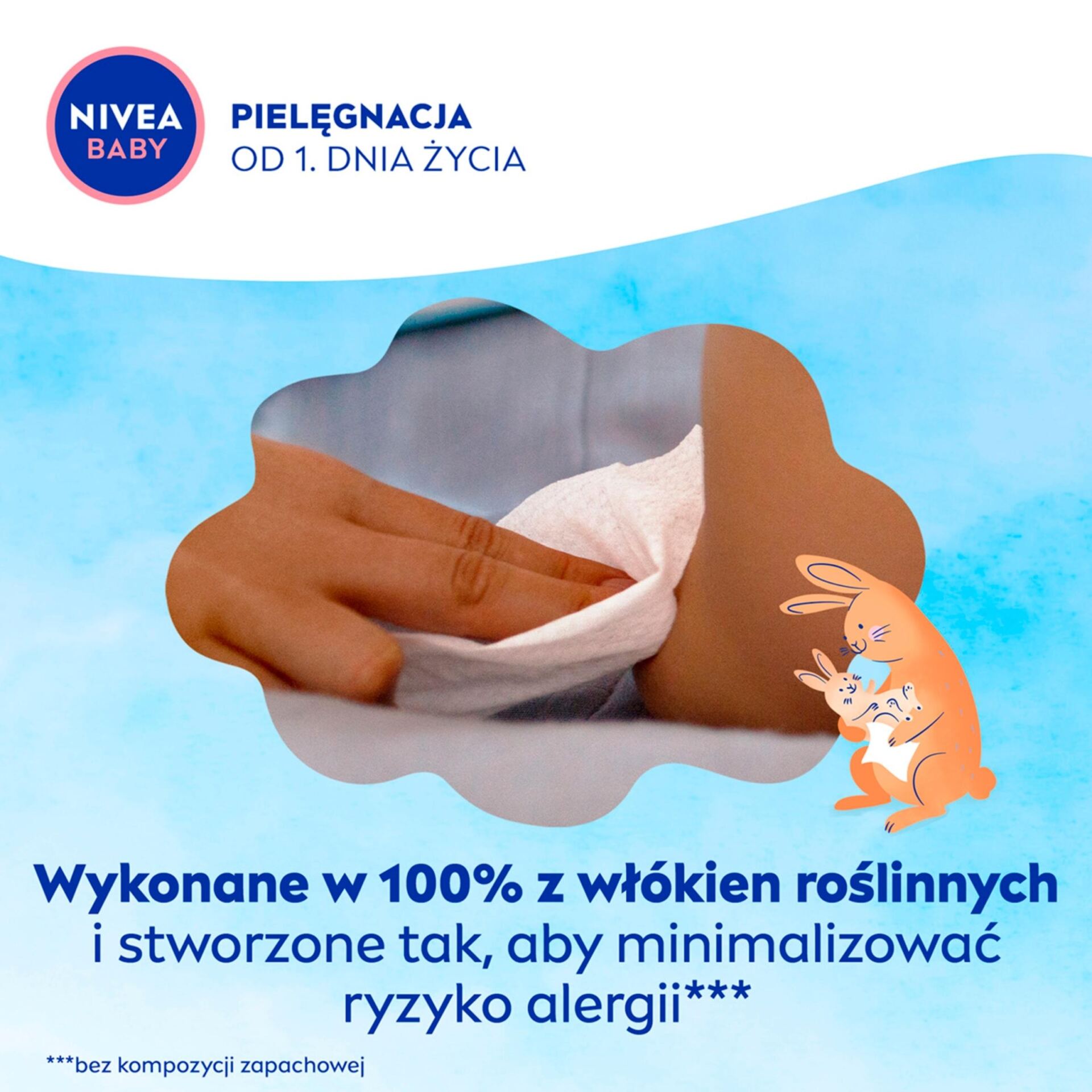 NIVEA BABY Chusteczki nawilżane Biodegradowalne Soft & Cream 2 x 57 sztuk - obrazek 11