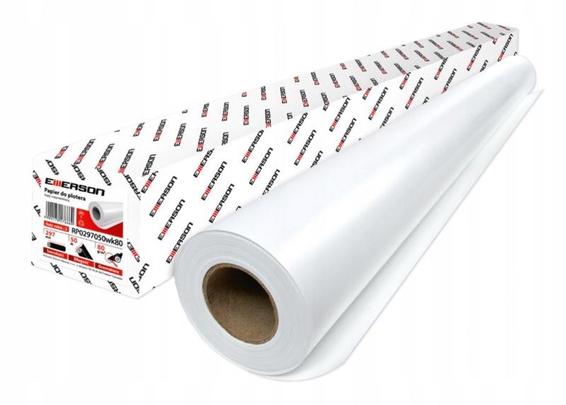 Emerson PAPIER DO PLOTERA 297mm x 50m 80g 2 rolki - obrazek 3