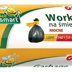 BeeSmart Mocne Worki na Śmieci 240L 10 szt PACLAN