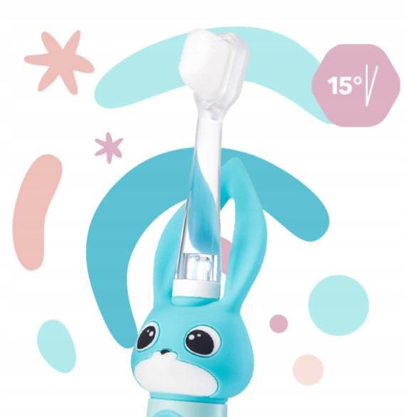 Vitammy SZCZOTECZKA SONICZNA ELEKTRYCZNA DO ZĘBÓW DZIECI 0-3LAT ŚWIATŁO LED - obrazek 12