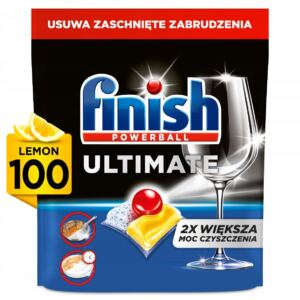 Finish Ultimate kapsu艂ki do Zmywarki do Naczy艅 Zapach Cytryna 100 sztuk