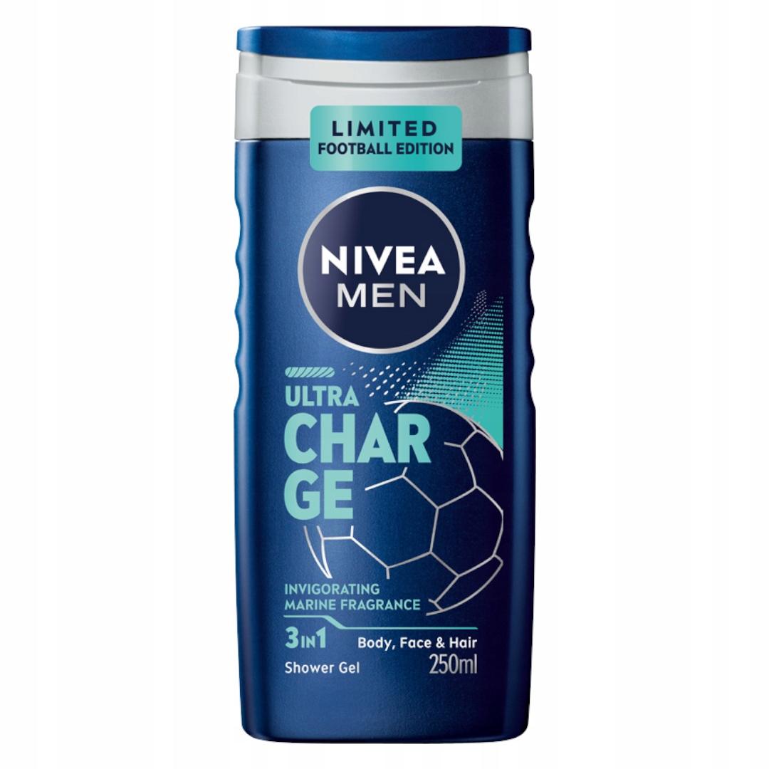 NIVEA MEN Ultra Charge Żel pod prysznic, 250 ml