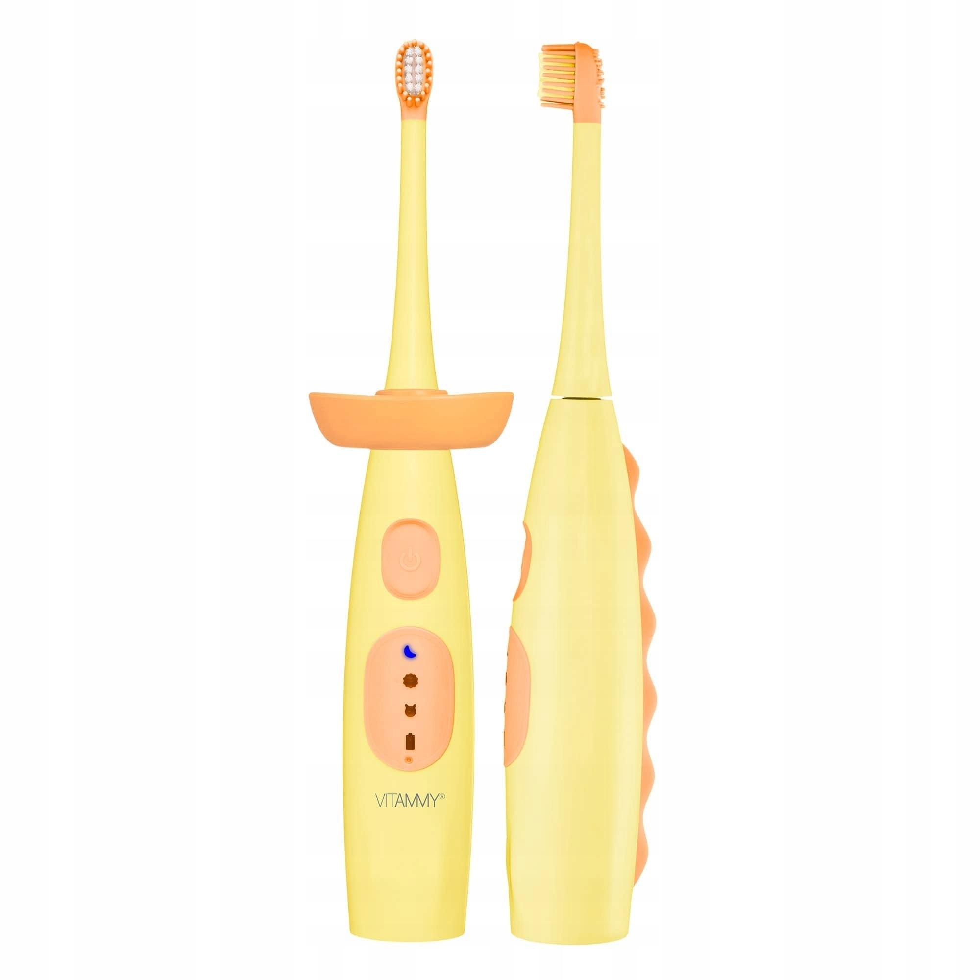 VITAMMY DINO SZCZOTECZKA SONICZNA ELEKTRYCZNA DO ZĘBÓW DZIECI 3+ USB TIMER - obrazek 6