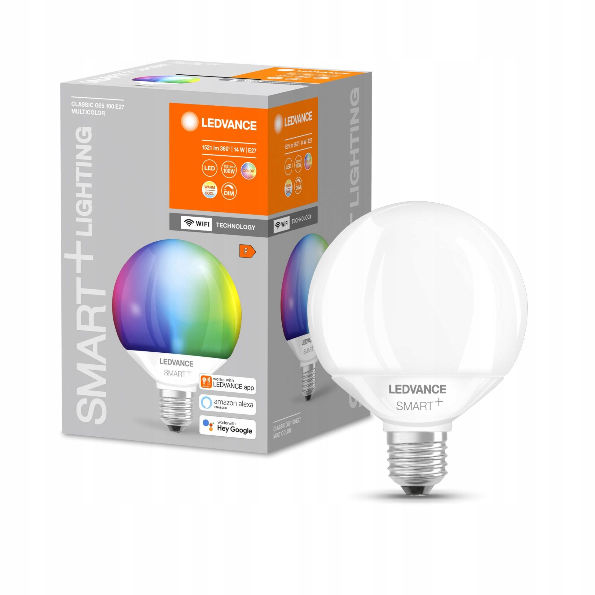 Osram SMART+ WIFI Globus G95 100 14W E27 RGBW - obrazek 2