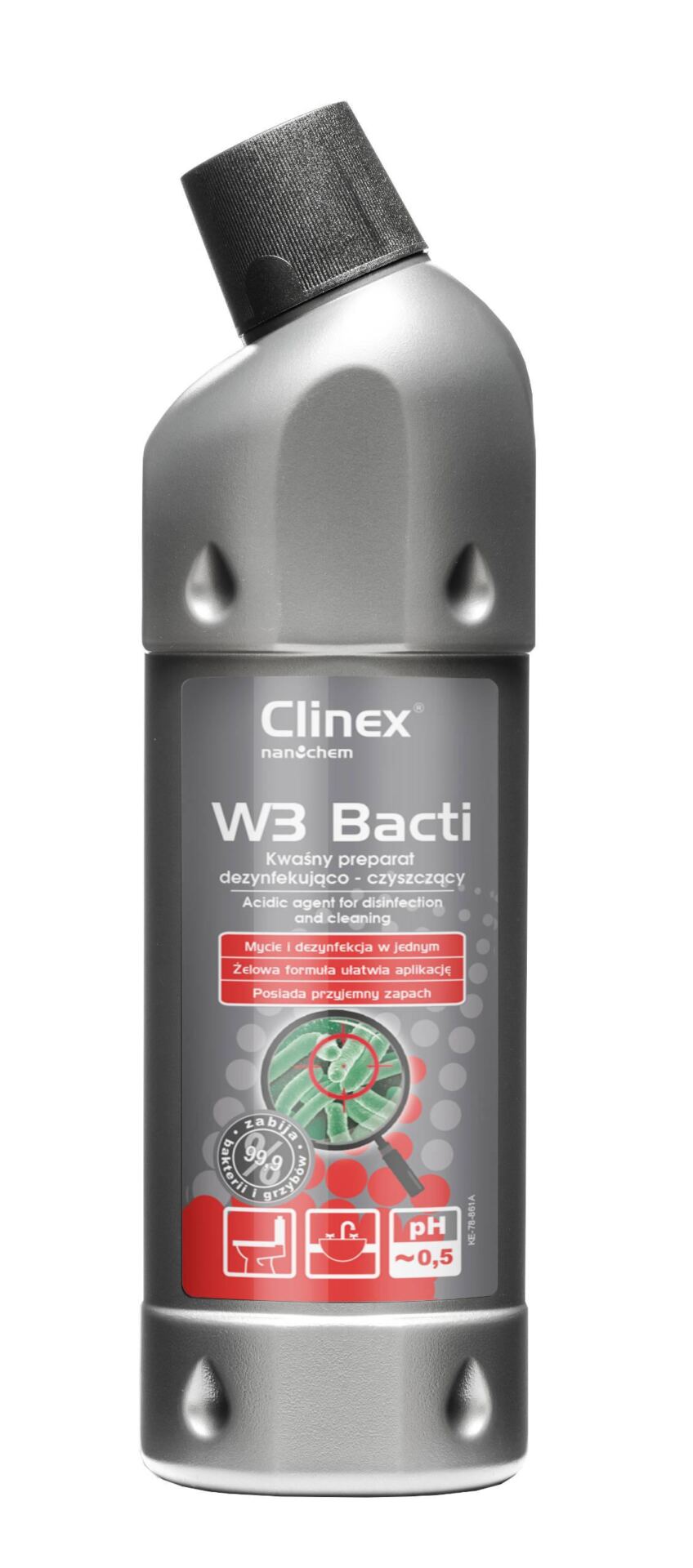 CLINEX Płyn bakteriobójczy do dezynfekcji i odgrzybiania łazieniek i WC - obrazek 2