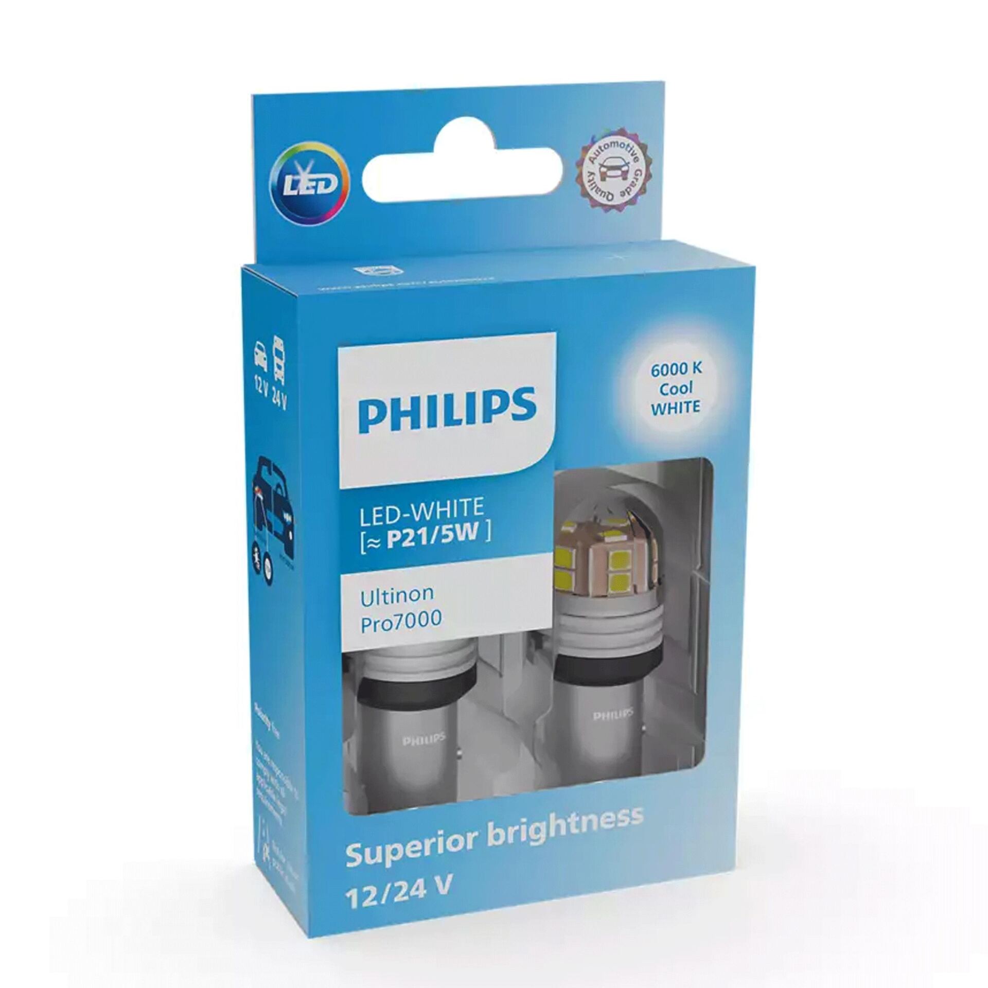 Żarówki Philips LED Ultinon Pro7000 P21/5W CU70 12/24V - obrazek 4