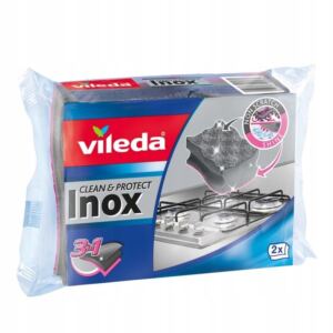 VILEDA Zmywak INOX Clean Shine do garnk贸w 2szt