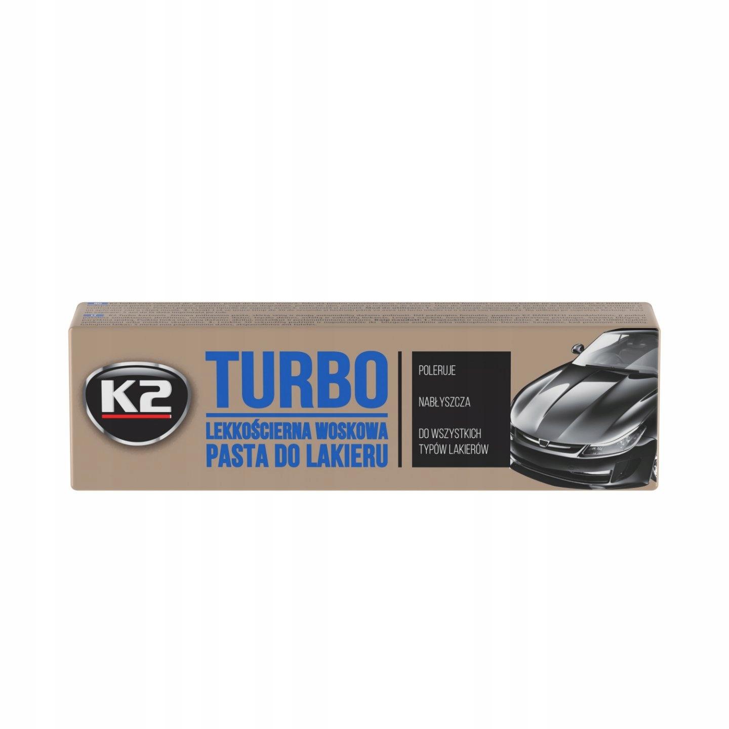 K2 TURBO TEMPO 120G K001 NABŁYSZCZAJĄCA PASTA POLERSKA DO LAKIERU - obrazek 13