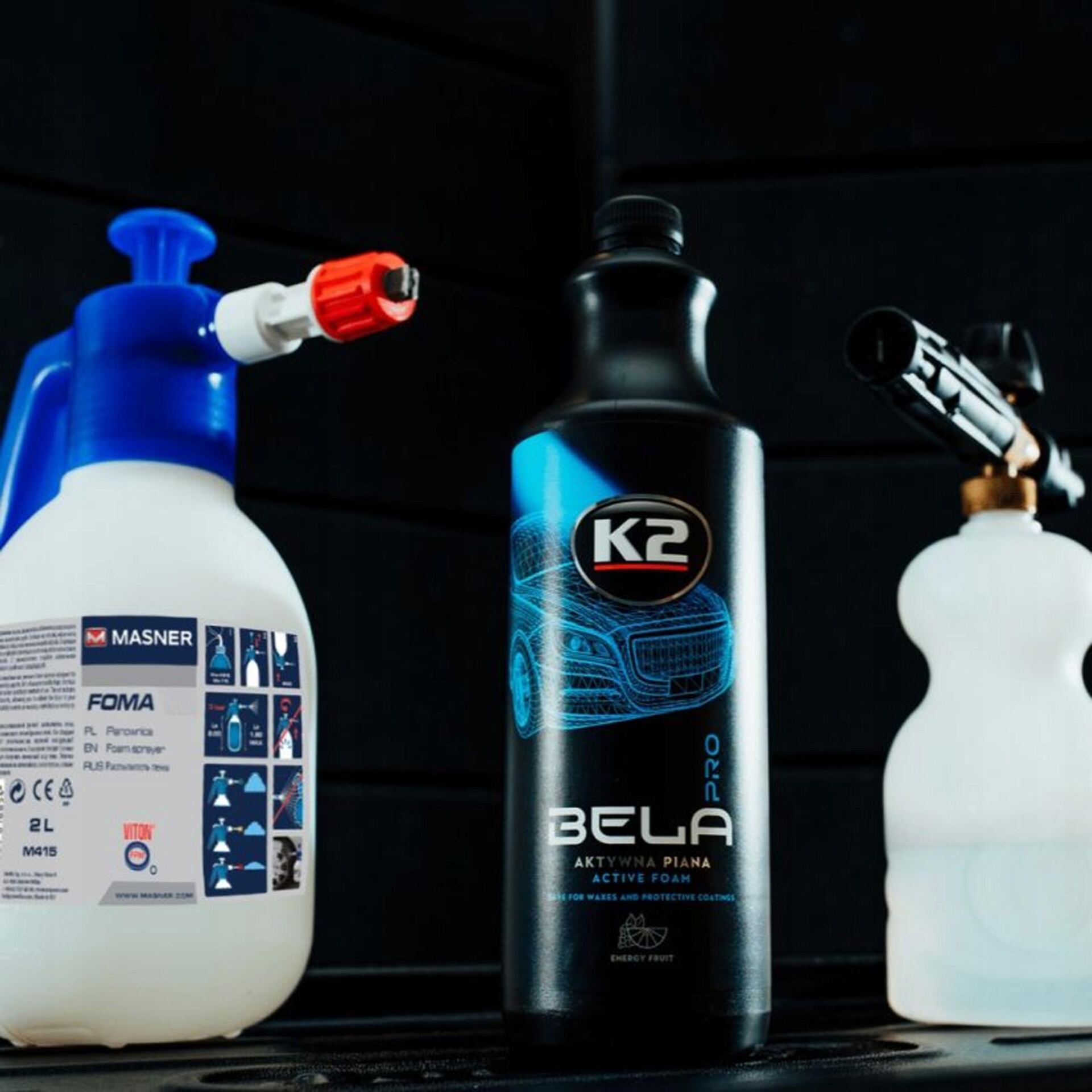 K2 Aktywna Piana do Mycia Wstępnego Bela Pro 1l Energy Fruit D0121 - obrazek 4