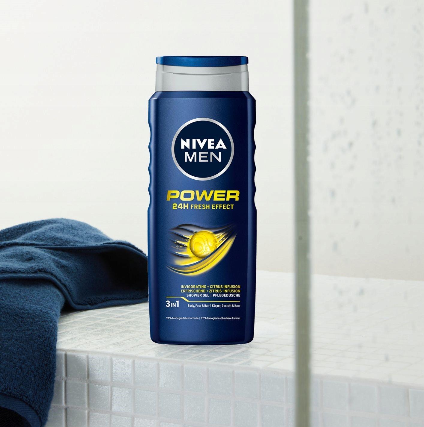 NIVEA Men żel pod prysznic Power Fresh 500 ml - obrazek 9