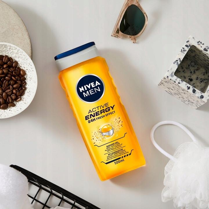 NIVEA MEN Żel pod prysznic Active Energy 500 ml - obrazek 7
