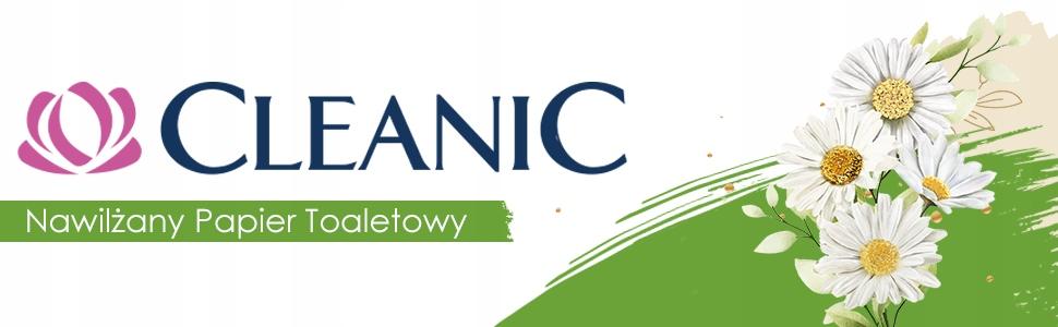CLEANIC nawilżany papier toaletowy Rumianek 40szt - obrazek 5