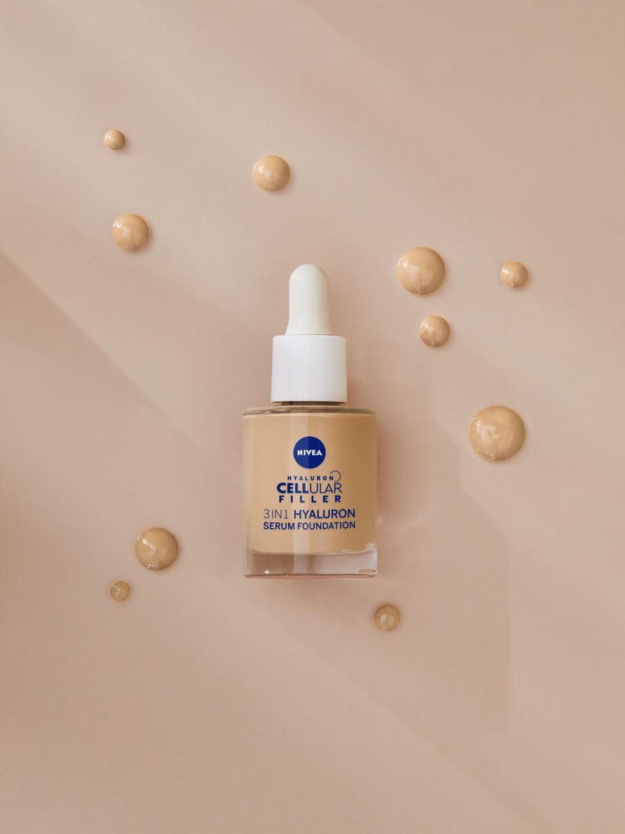 NIVEA HYALURON CELLULAR FILLER 3W1 SERUM-PODKŁAD kolor jasny, 30ml - obrazek 5
