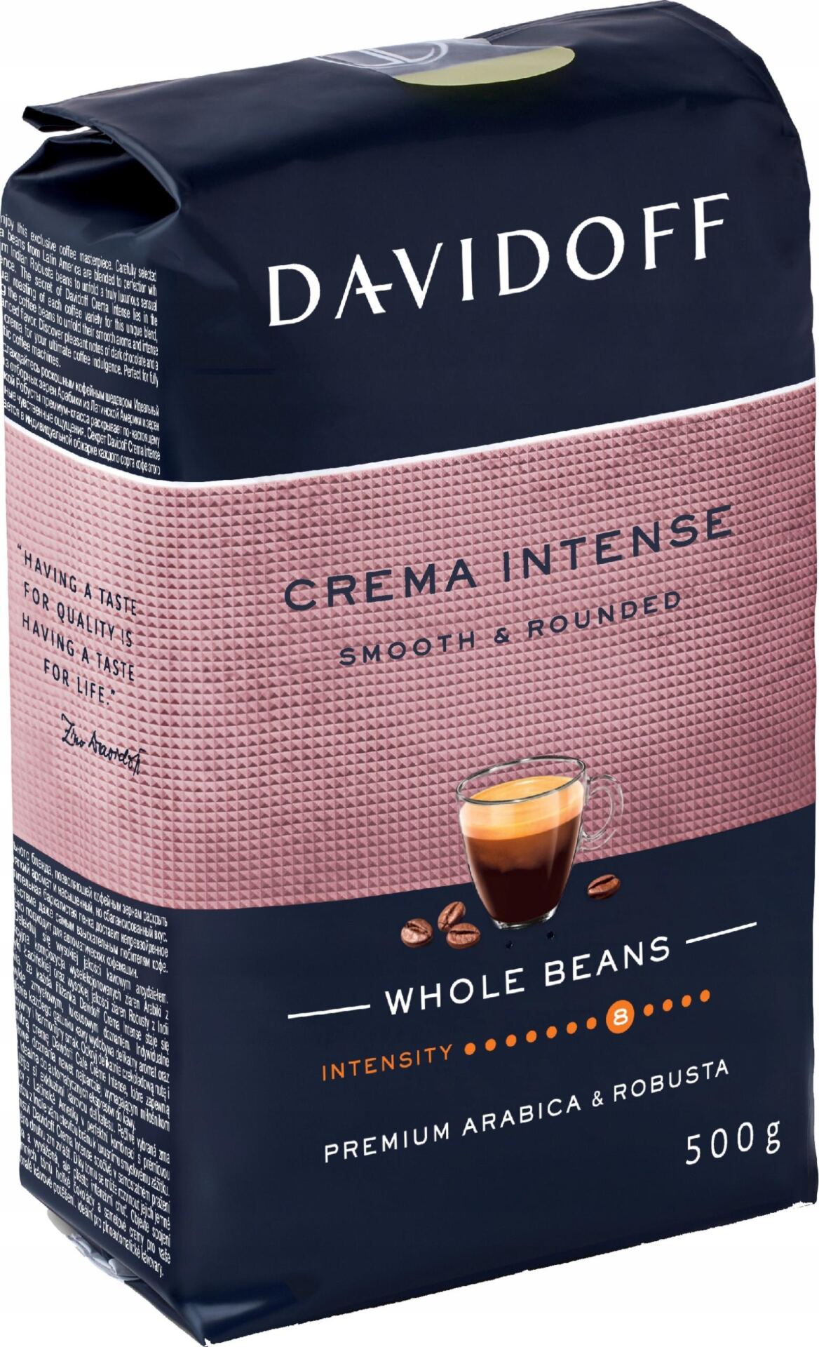 Davidoff Cafe Creme Intense 500 g Kawa Ziarnista Arabika Robusta
