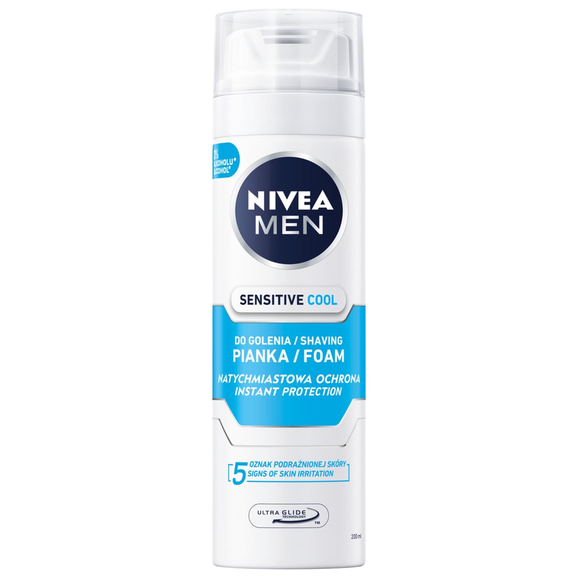 NIVEA MEN SENSITIVE COOL PIANKA DO GOLENIA 200ML - obrazek 4