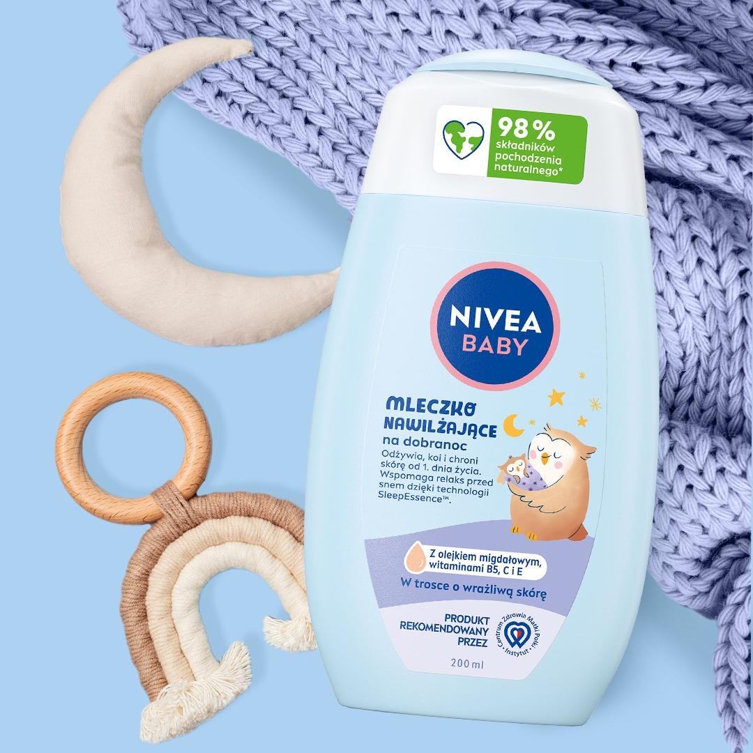 NIVEA BABY Mleczko Nawilżające na dobranoc 200 ml - obrazek 3