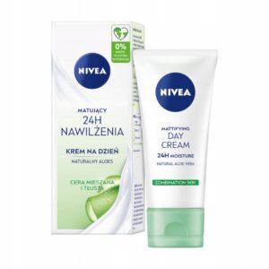 NIVEA 24H NAWILŻENIA Matujący Krem na dzień, cera mieszana i tłusta 50 ml