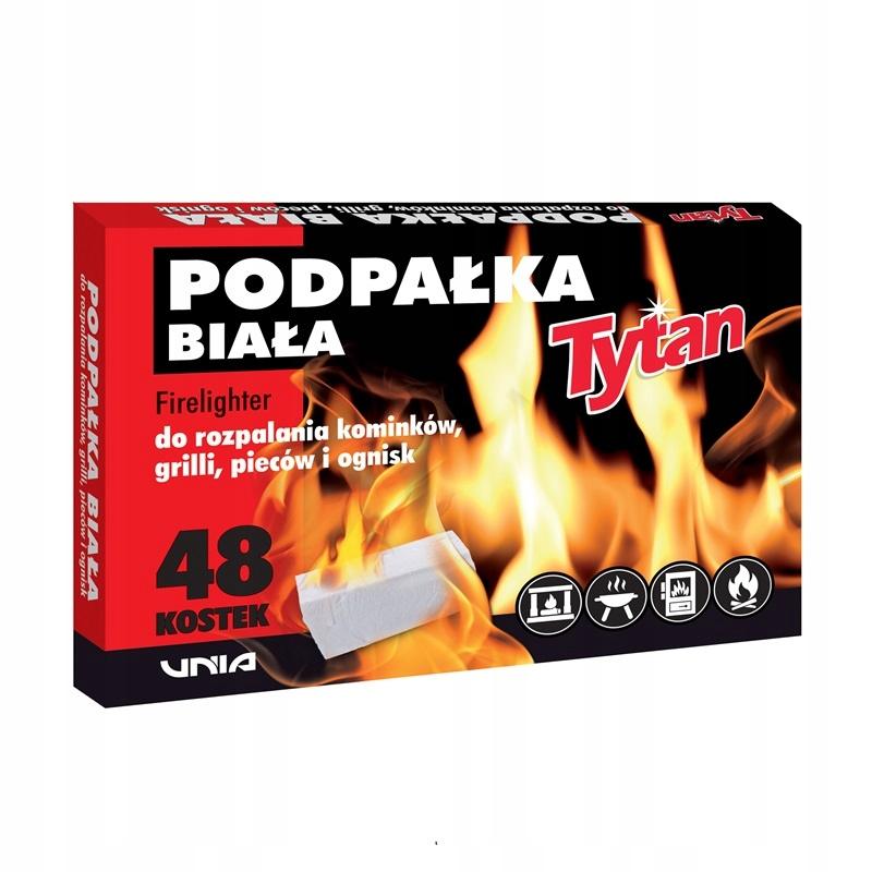 Podpałka do grilla rozpałka do kominka pieca ogniska Tytan 48szt - obrazek 3