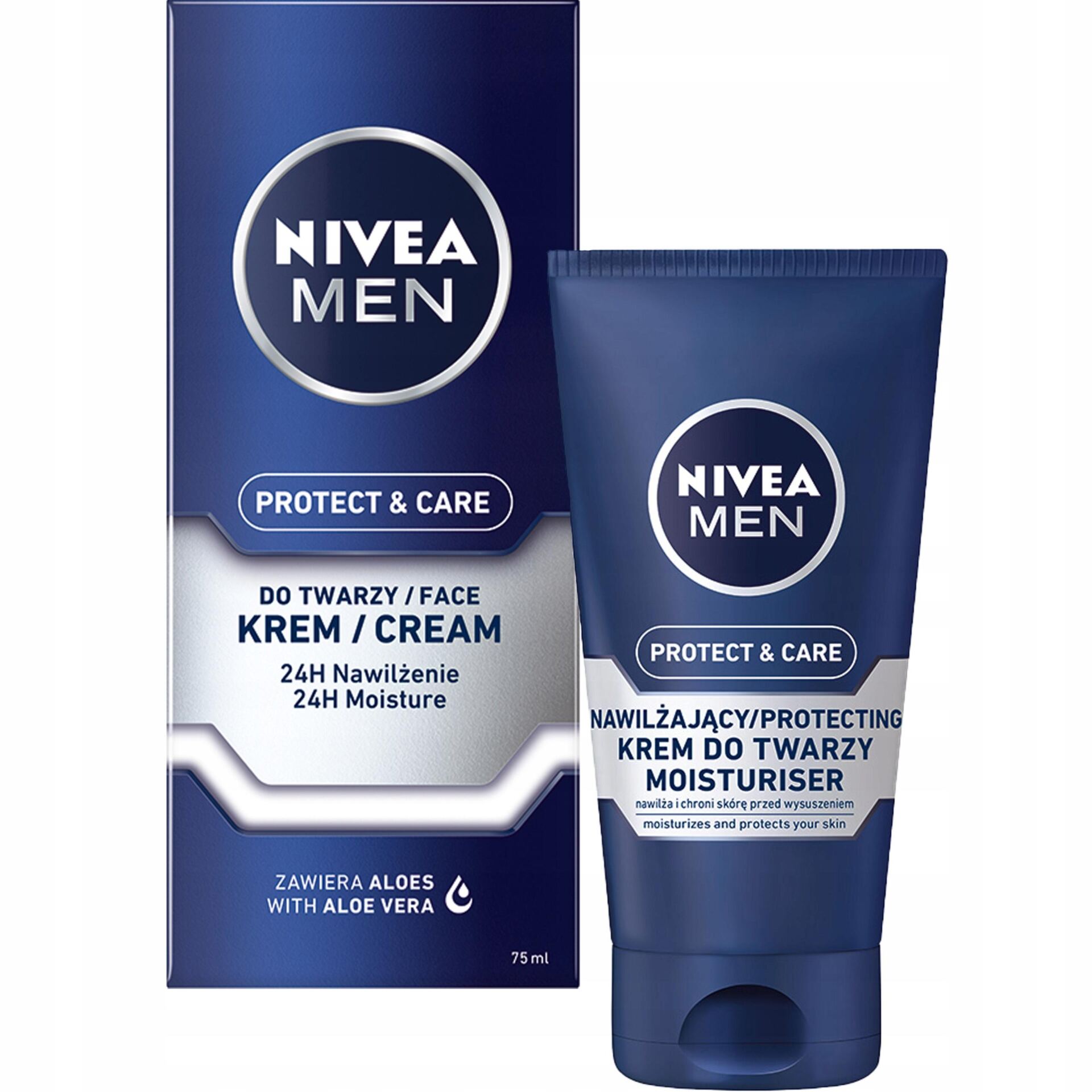 NIVEA NAWILŻAJĄCY KREM DO TWARZY PROTECT & CARE 75 ML