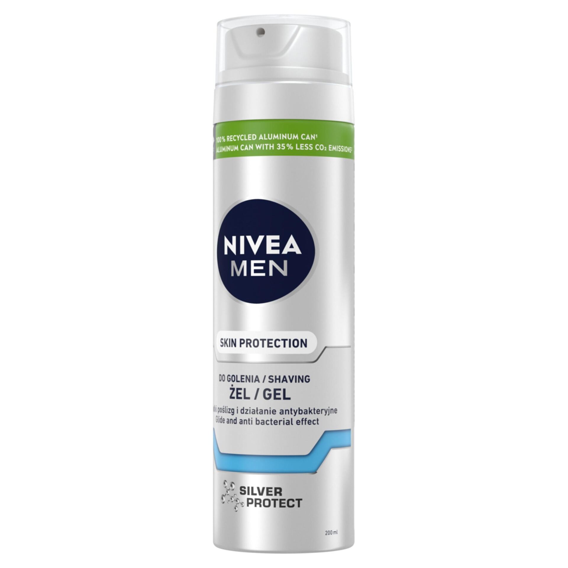 NIVEA MEN Żel do golenia Silver Protect 200 ml - obrazek 7