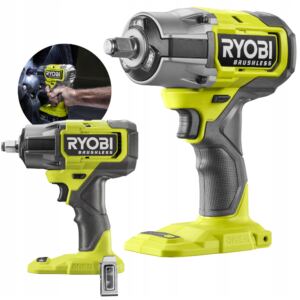 RYOBI KLUCZ UDAROWY 900Nm 1/2" BEZSZCZOTKOWY AKUM 18V ONE+ RIW18CBL-0