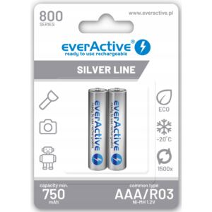 EverActive Akumulatorki niklowo-metalowo-wodorkowe R3 800 SilverLine2szt.